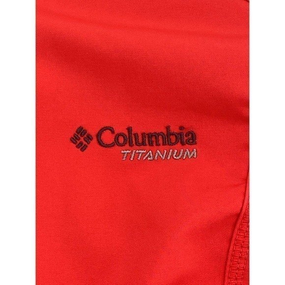 Columbia Titanium Red Soft Shell Zip Jacket Women's Medium Full Zip Omni Shield - Picture 9 of 15